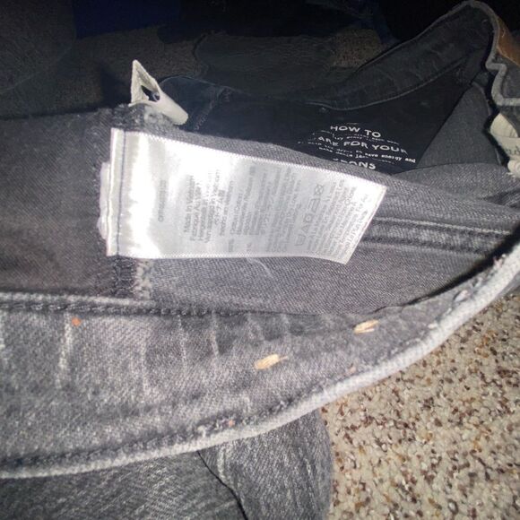 Madewell The Perfect Vintage Straight Jean in faded black size 25T - Picture 11 of 12